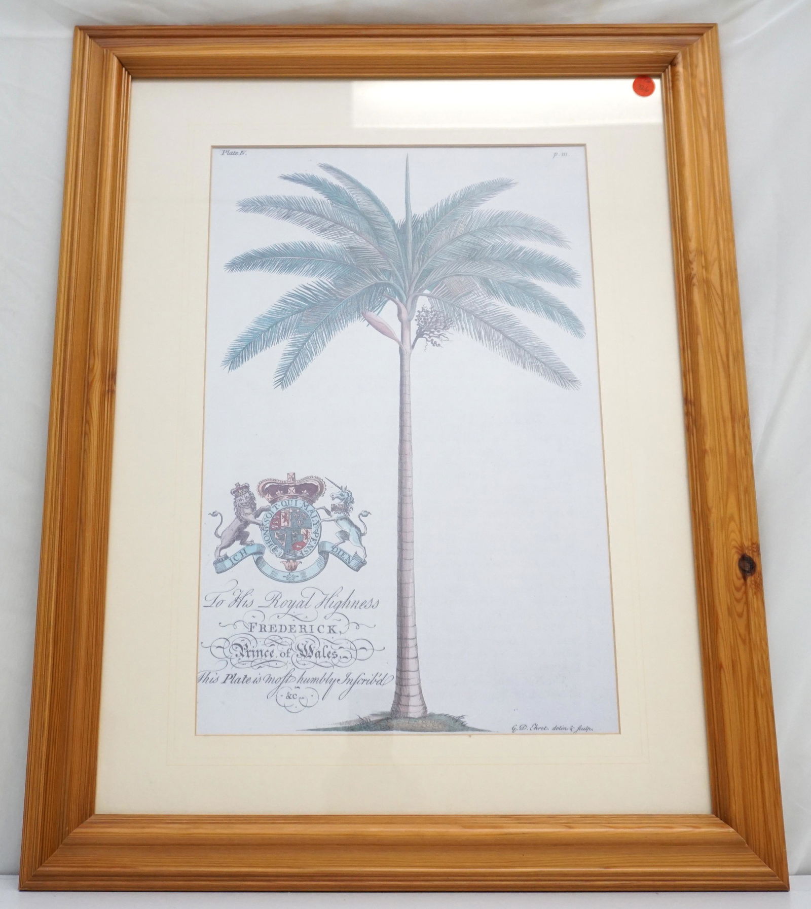 FRAMED PRINCE OF WALES PALM TREE PRINT (1 of 5)