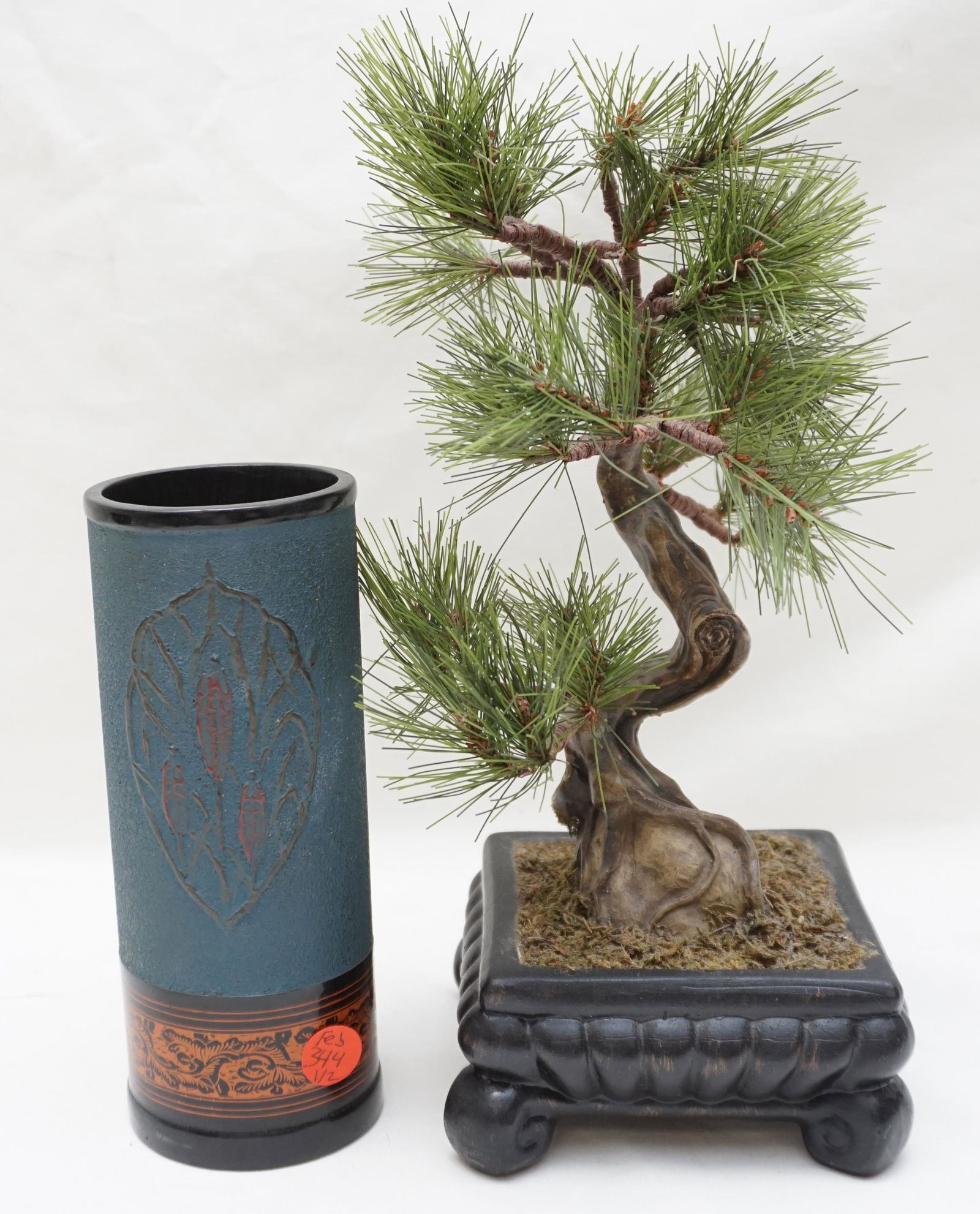 2 JAPANESE BONZAI & BRUSH POT (1 of 4)