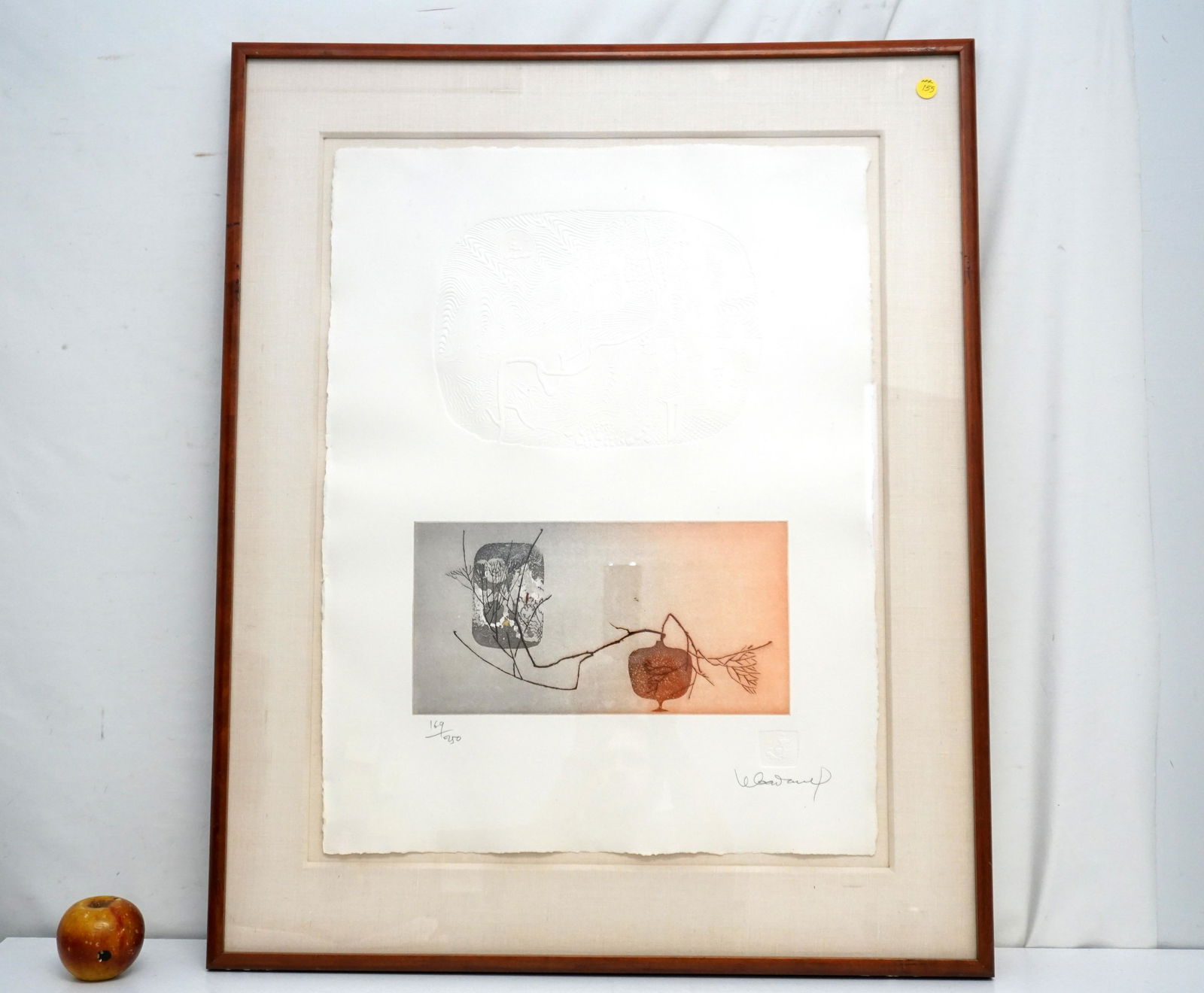 LARGE HOI LEBADANG SIGNED EMBOSSED LITHOGRAPH (1 of 8)