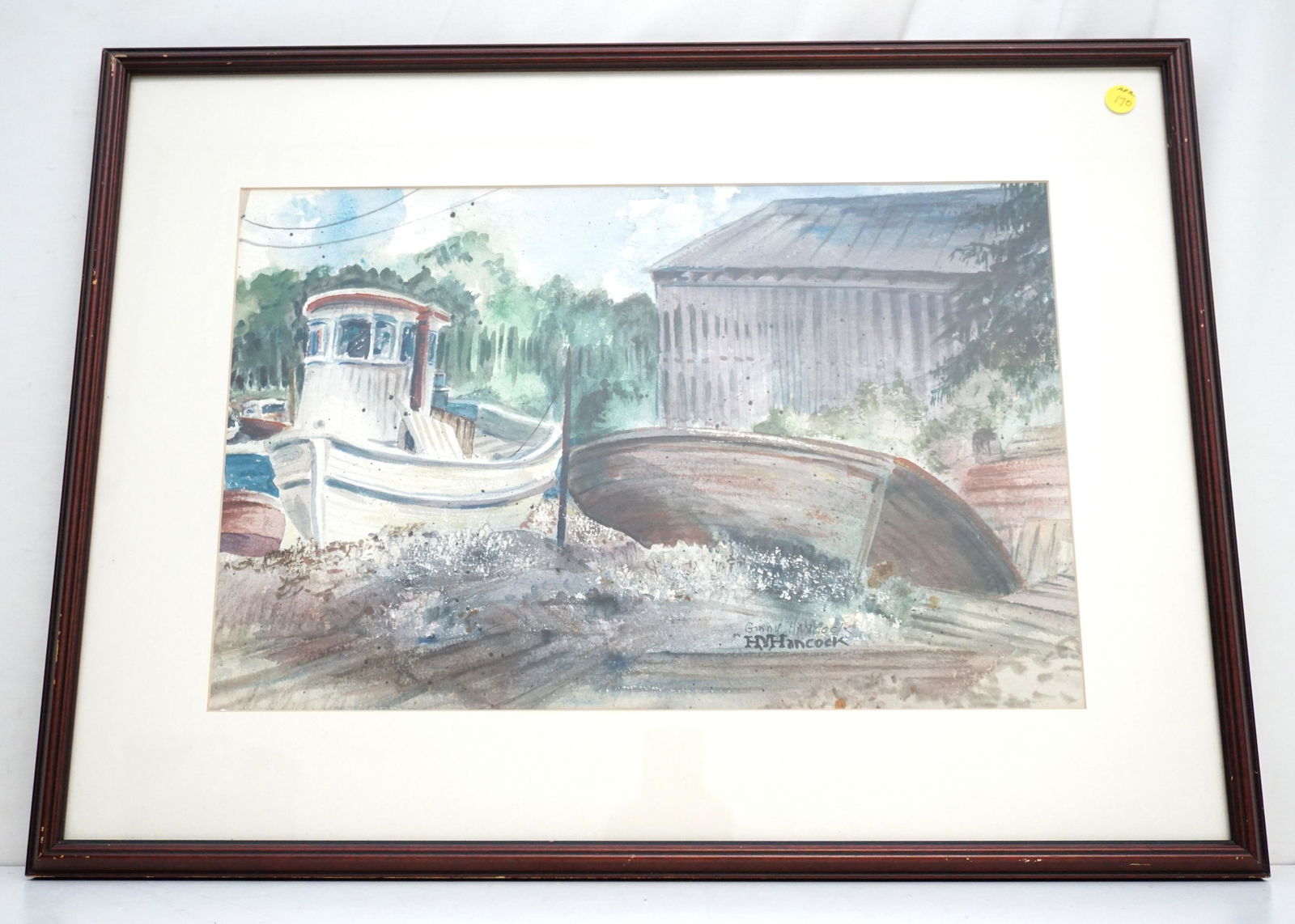 GINNY HANCOCK (1928-2022) ORIGINAL WATERCOLOR (1 of 5)