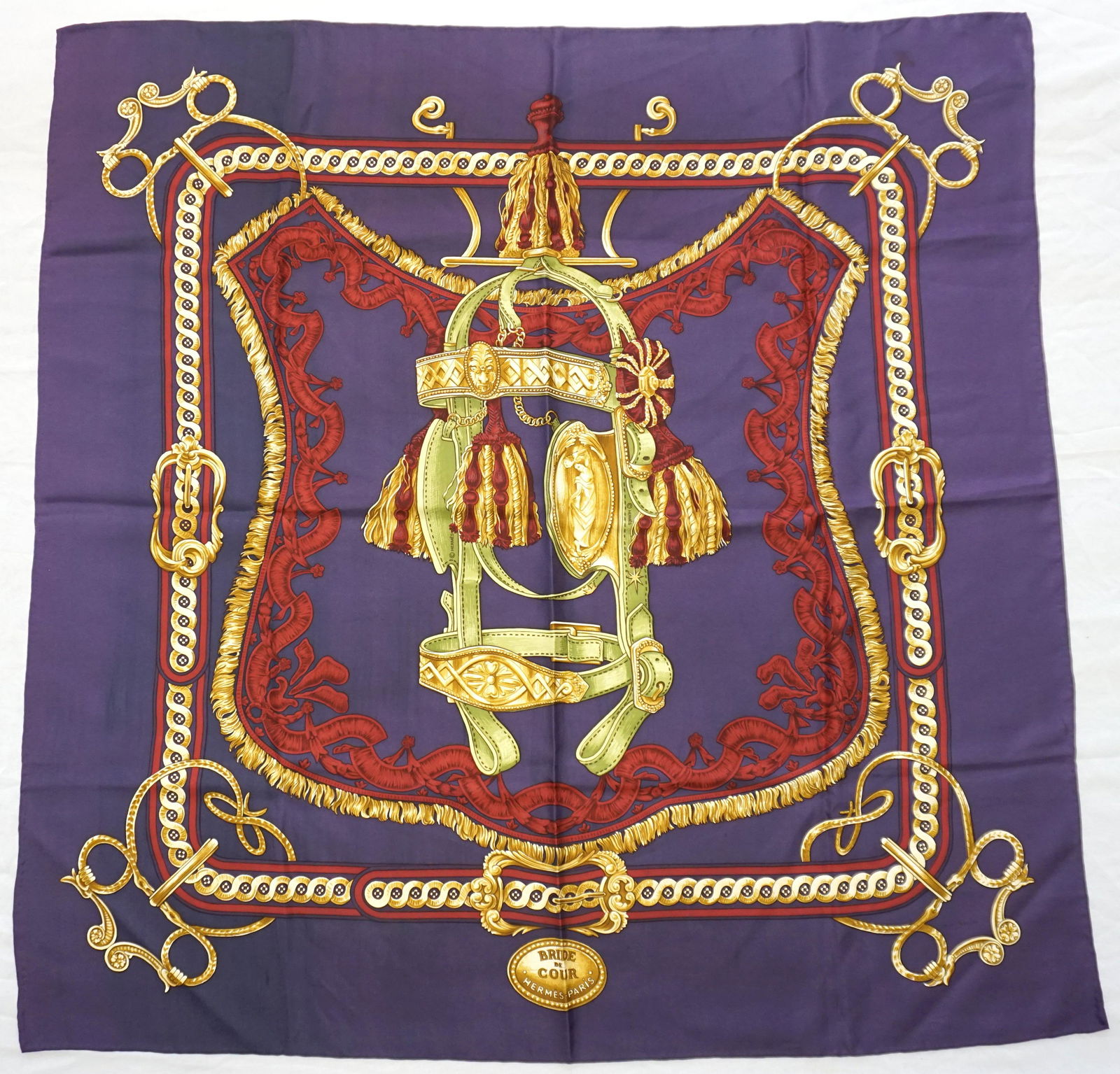 HERMES PARIS "BRIDE DE COUR" SILK SCARF (1 of 15)
