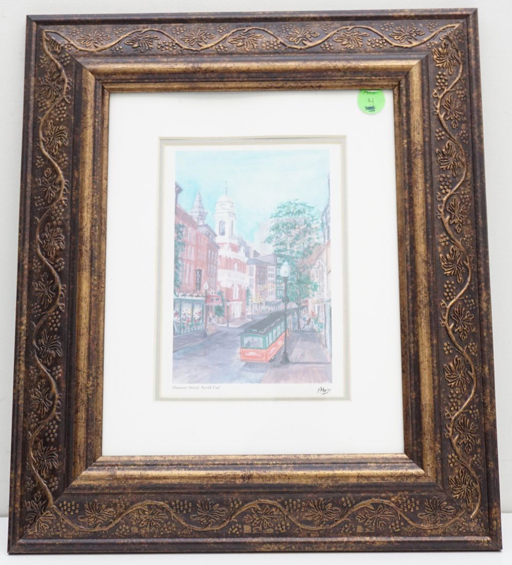 HANOVER STREET NORTH END BOSTON MOREY PRINT (1 of 4)