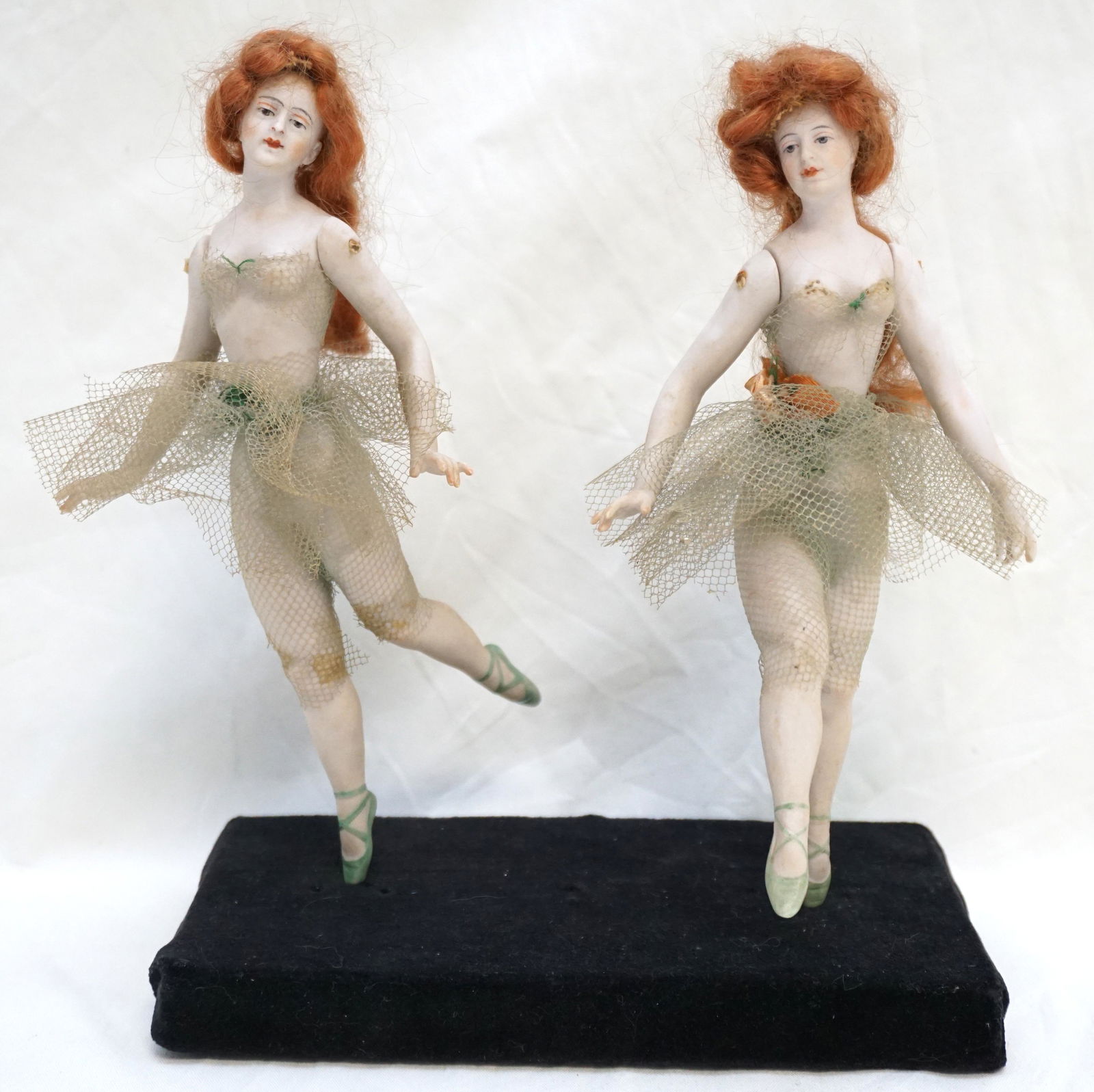 Pair Antique German Porcelain Ballerina Dolls Auction