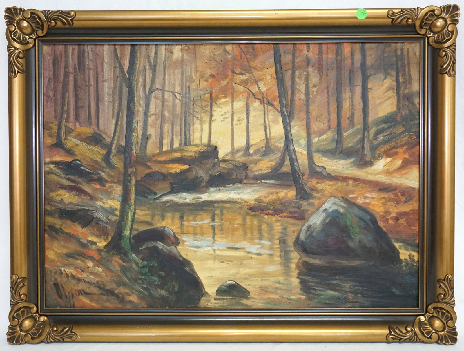 VINTAGE FOREST LANDSCAPE WITH STREAM (1 of 10)