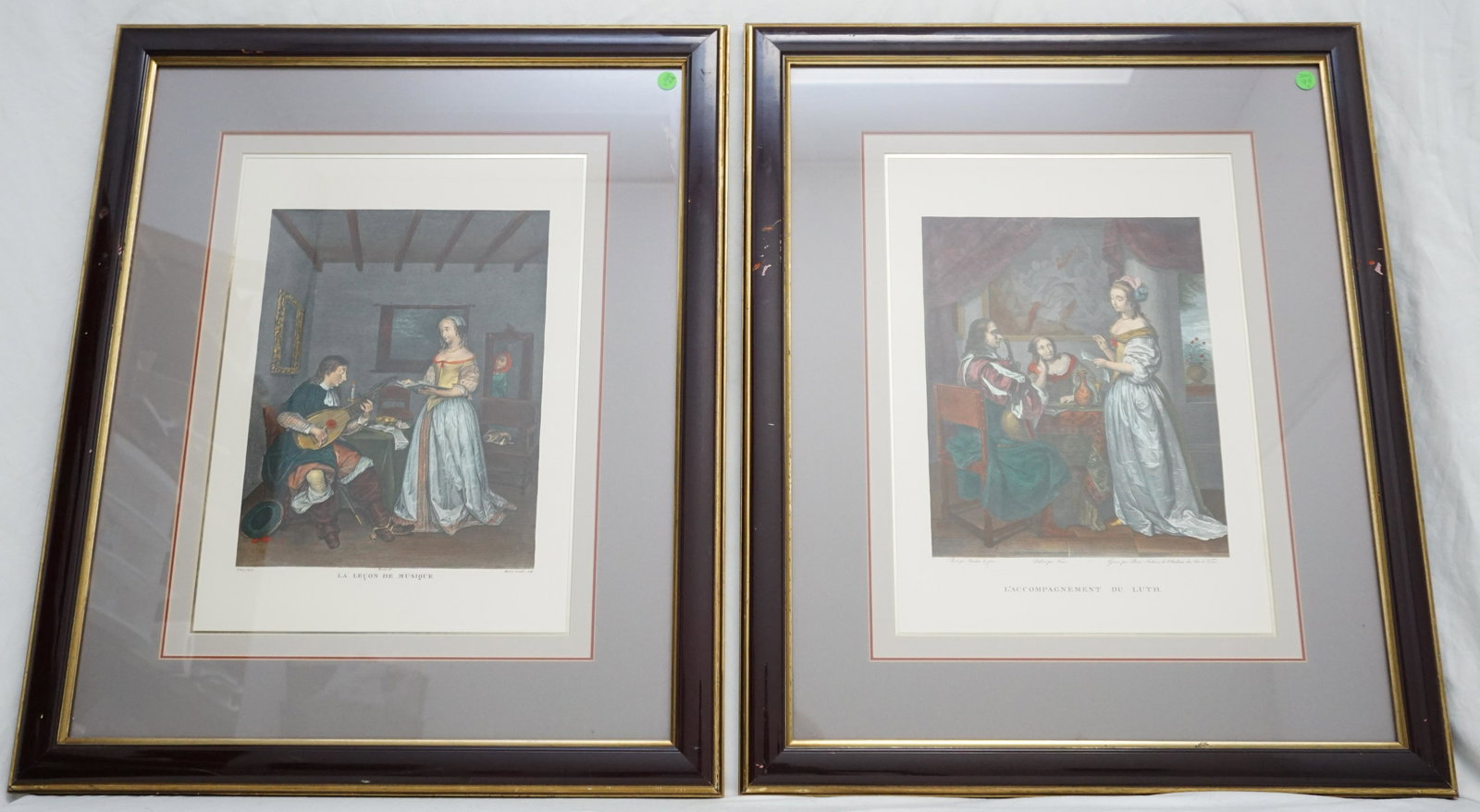 PAIR COLOR ENGRAVINGS MUSEE FRANCAIS (1 of 8)