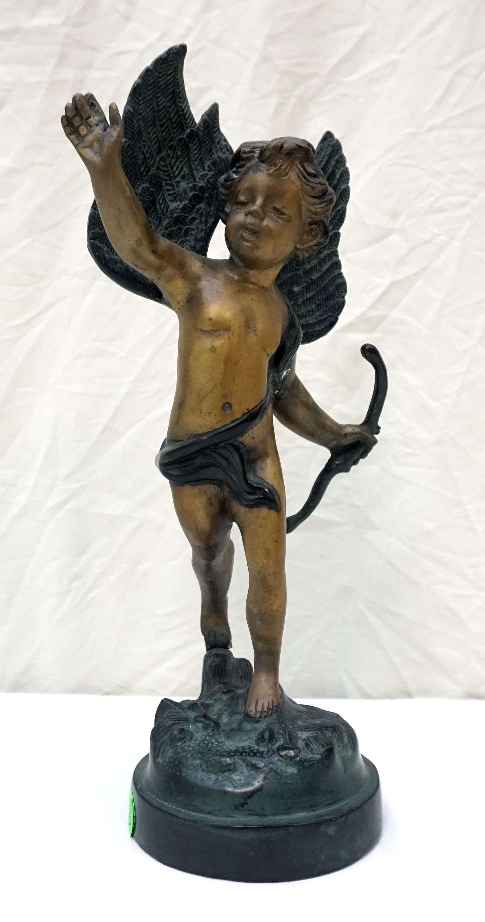 DAVID KAY PATINATED CUPID STATUE (1 of 7)