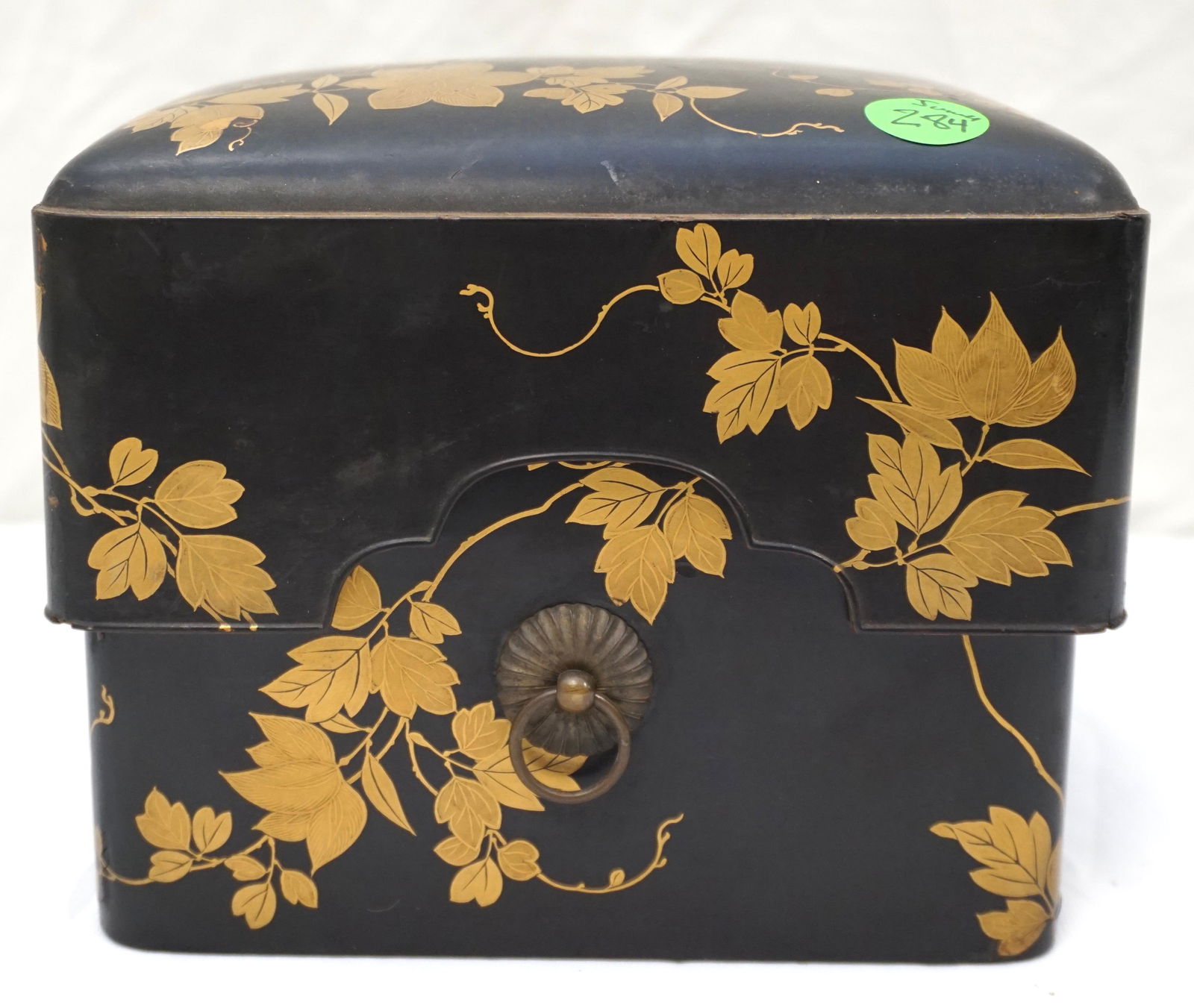 ANTIQUE JAPANESE EDO LACQUERED TEBAKO (1 of 11)