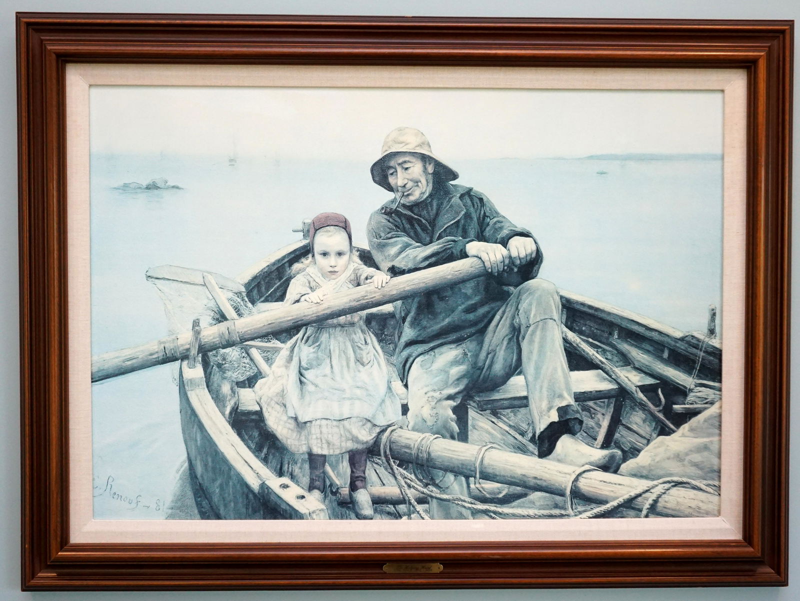 EMILE RENOUF 'THE HELPING HAND' FRAMED PRINT ON CANVAS (1 of 8)