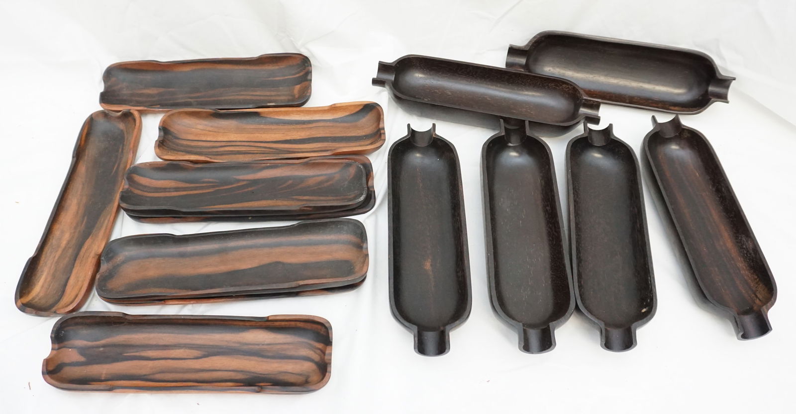 2 SETS WOOD CORN ON THE COB SERVING DISHES (1 of 5)