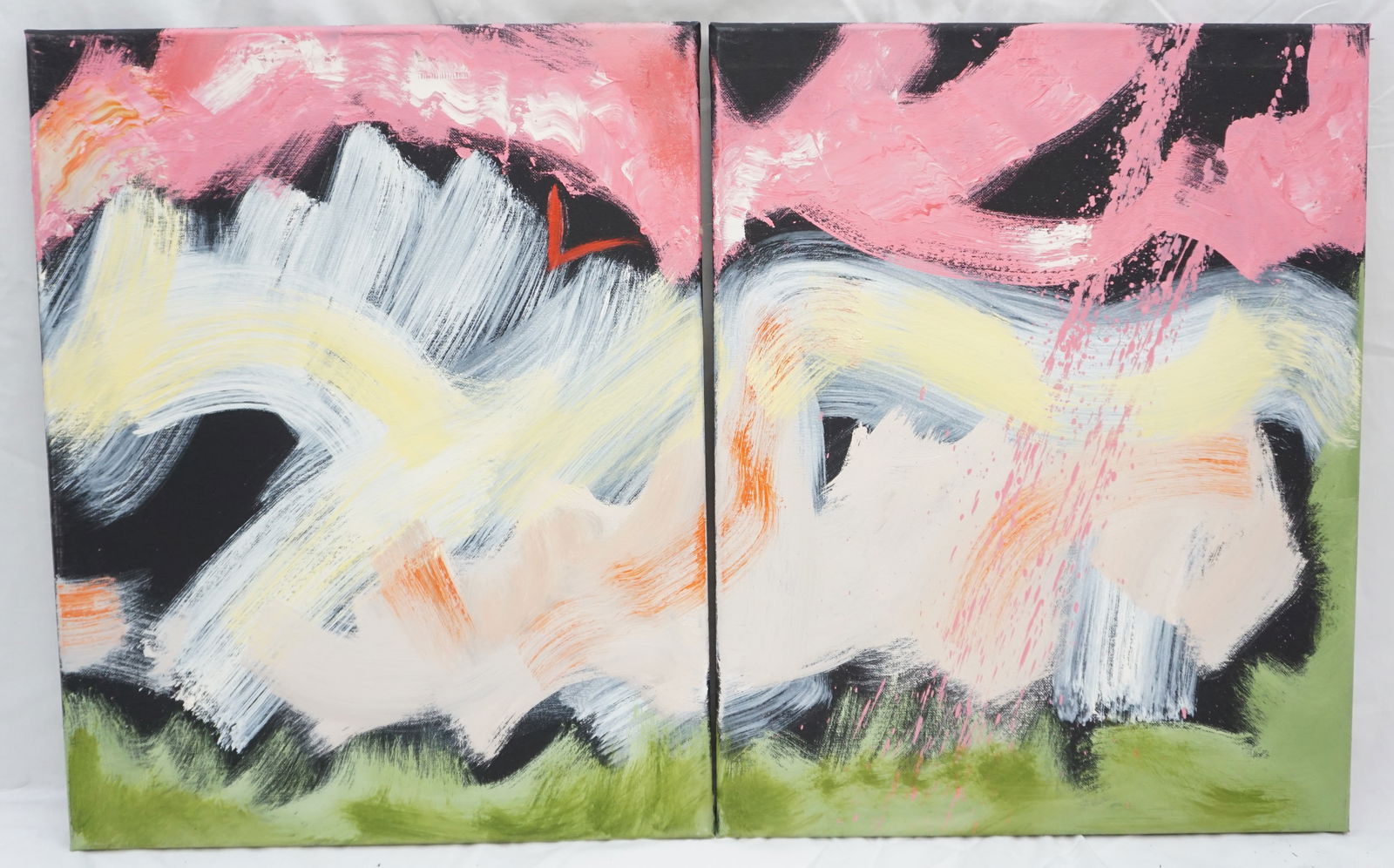 2PC MODERN ABSTRACT ART (1 of 6)