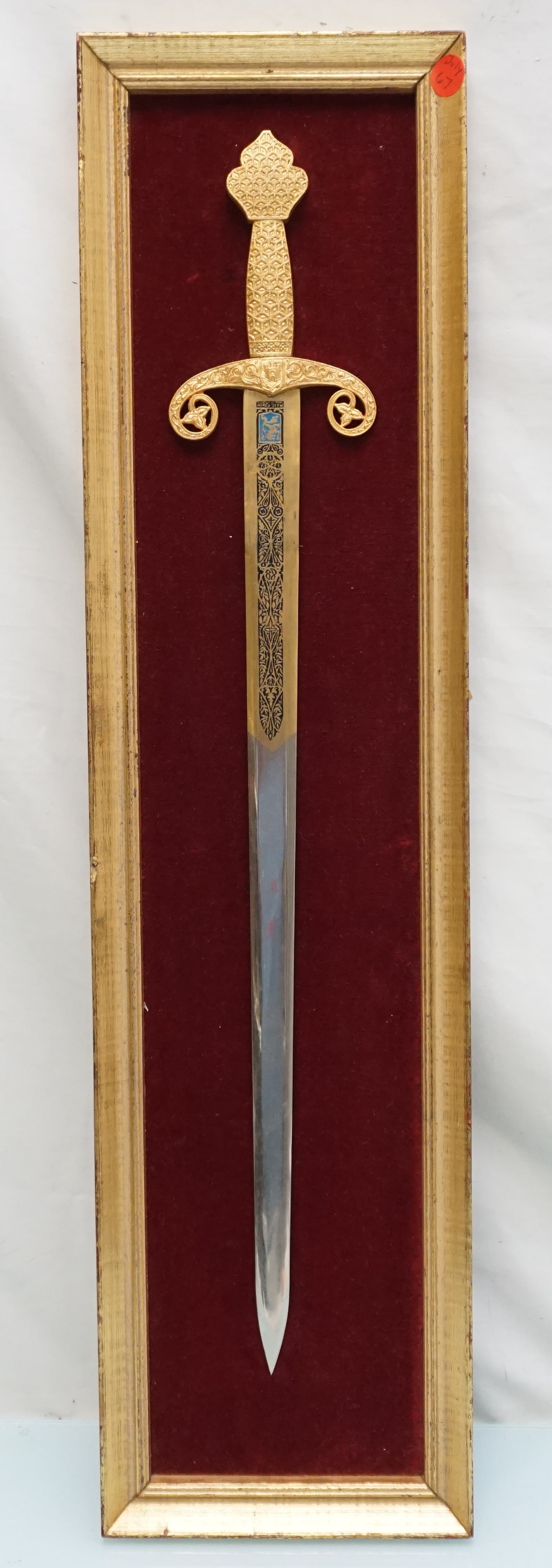 TOLEDO SPAIN DAMASCENE SWORD IN DISPLAY (1 of 5)