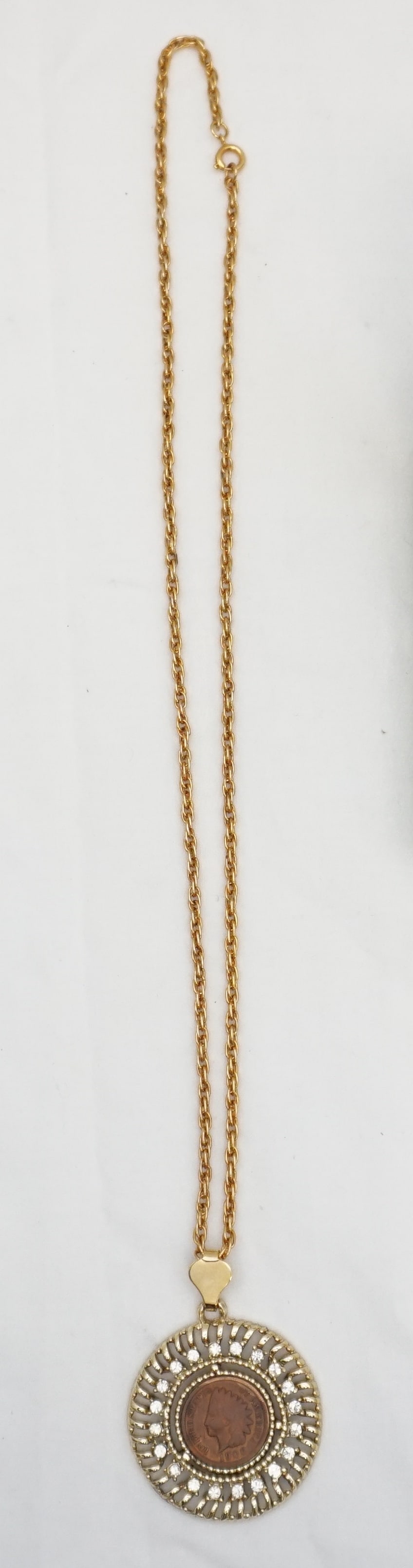 1900 INDIAN HEAD PENNY NECKLACE (1 of 6)