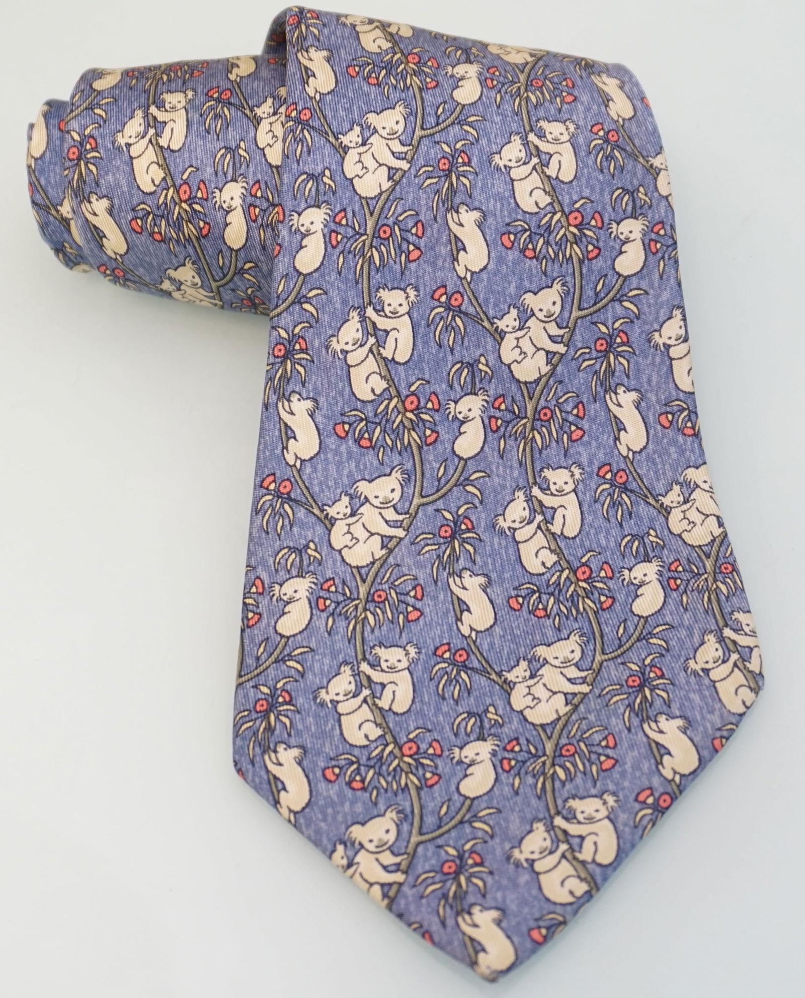 HERMES PARIS SILK KOALA TIE  (1 of 6)