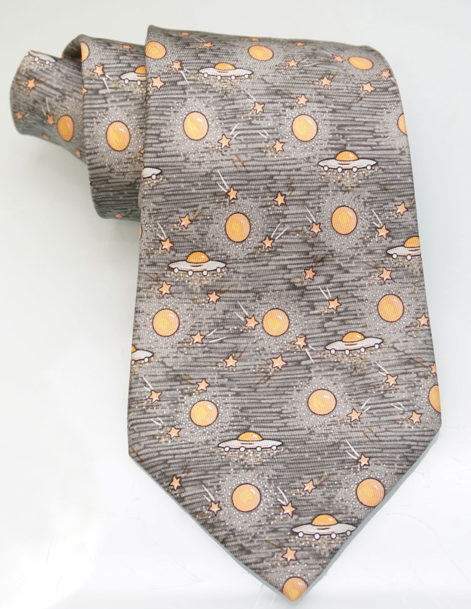 HERMES PARIS SILK SPACESHIP TIE  (1 of 7)