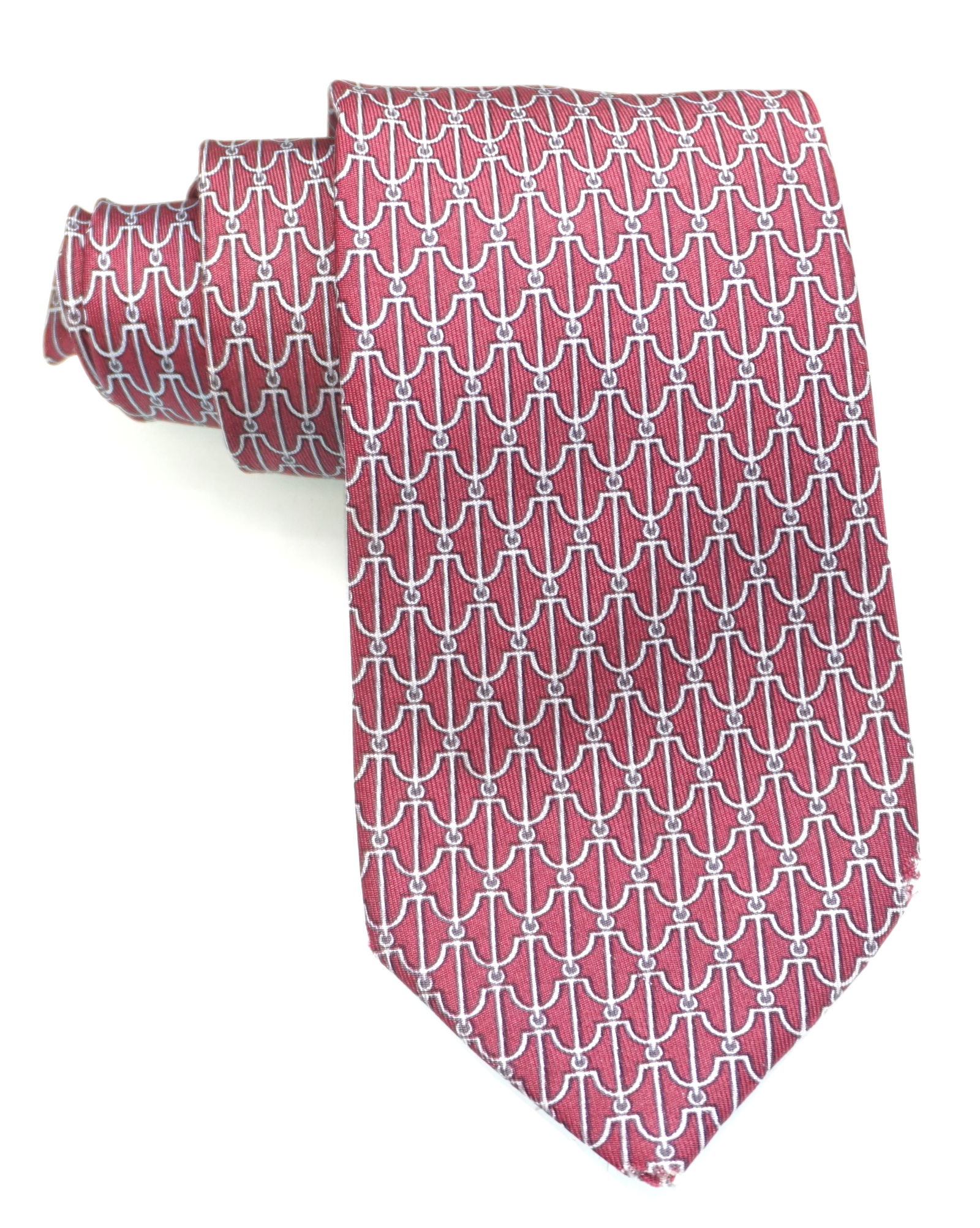 HERMES PARIS SILK IRONWORK TIE  (1 of 5)