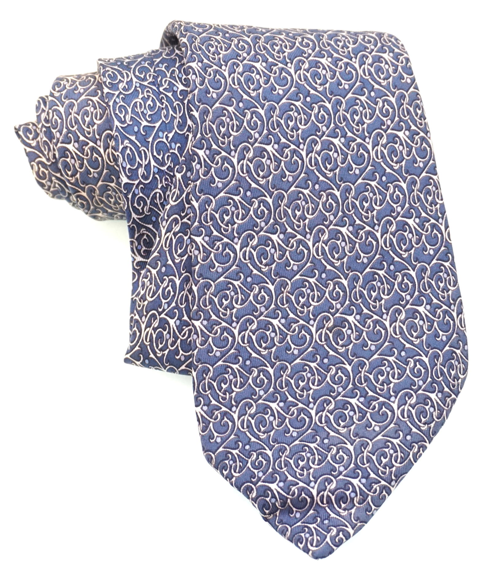 HERMES PARIS SILK FILIGREE TIE (1 of 4)