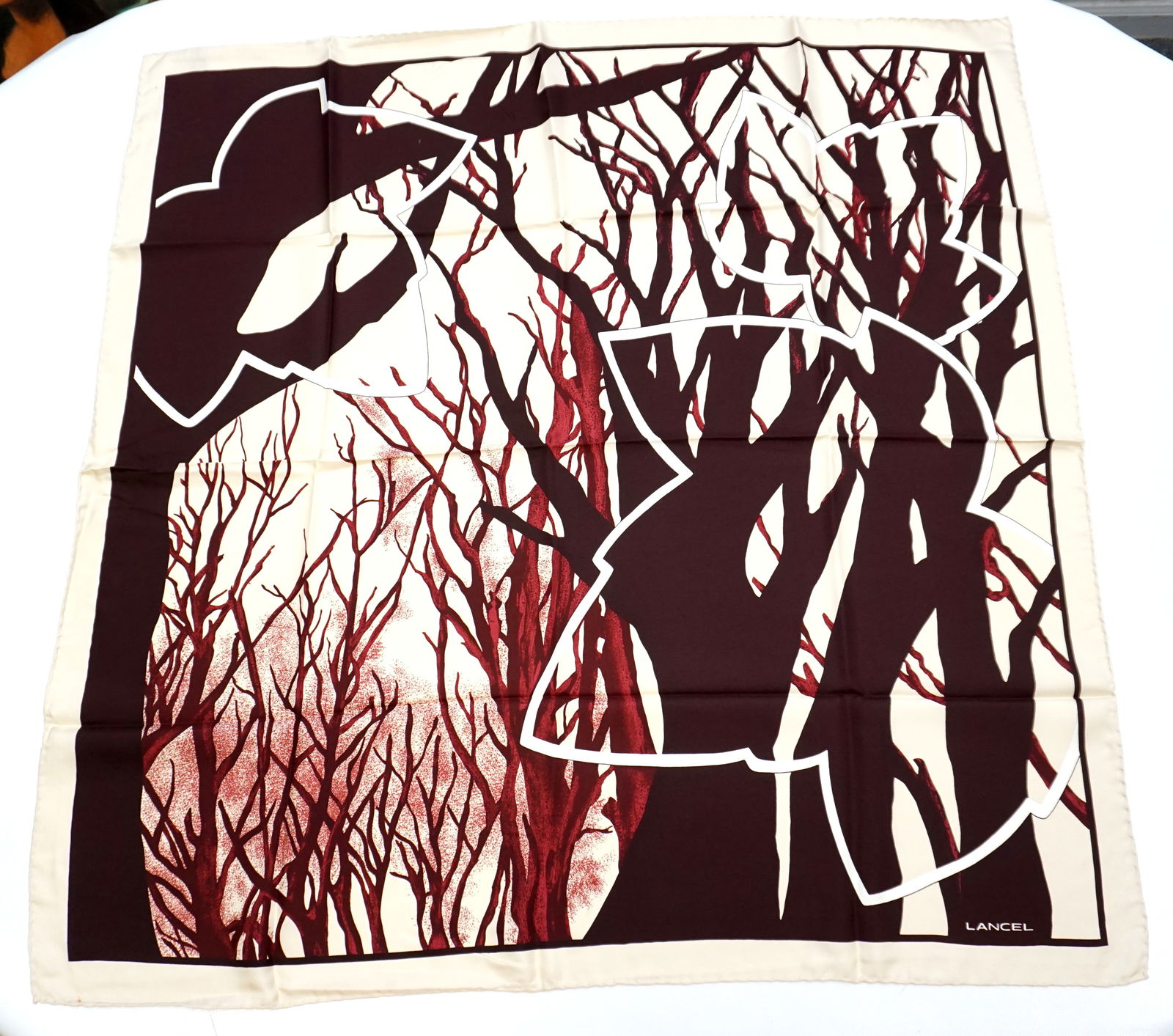 LANCEL SILK SCARF (1 of 7)