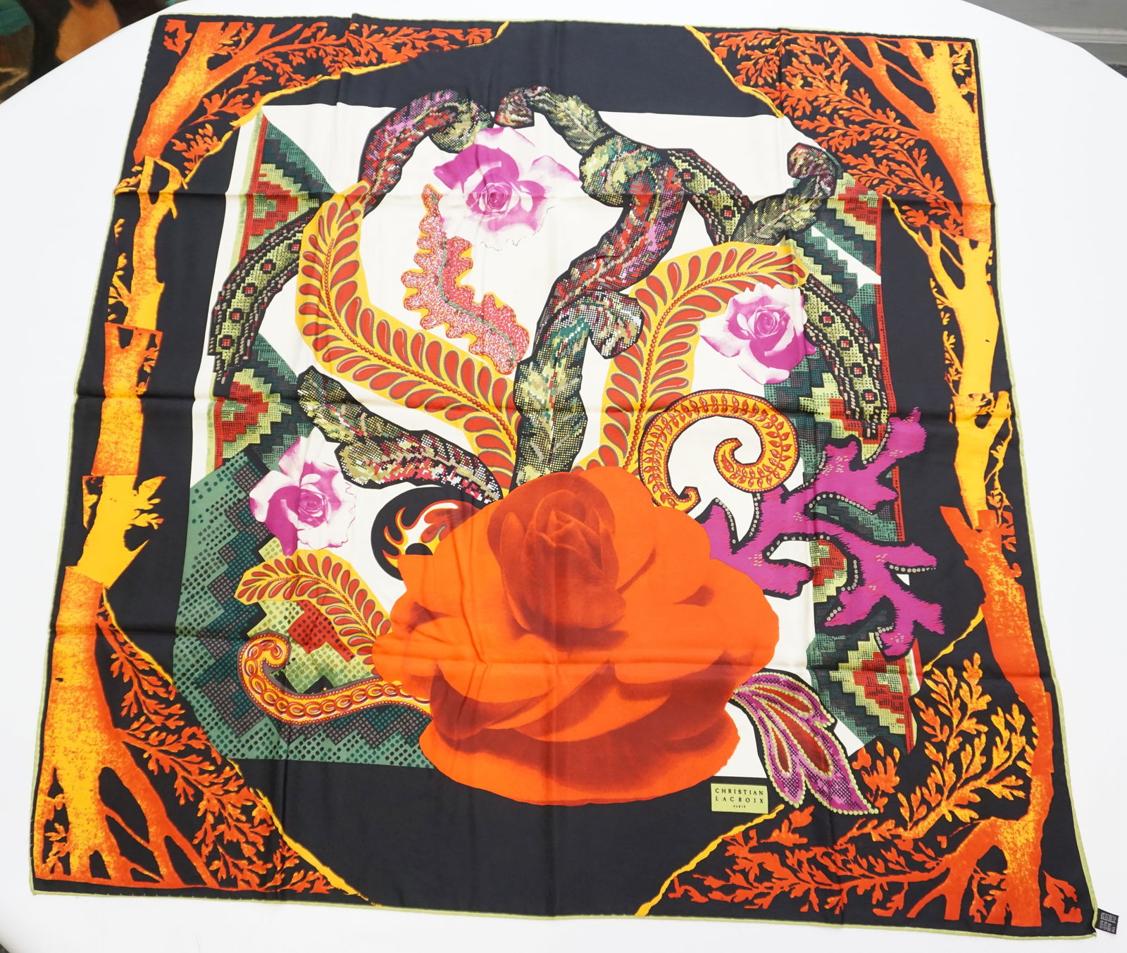CHRISTIAN LACROIX SILK SCARF (1 of 6)