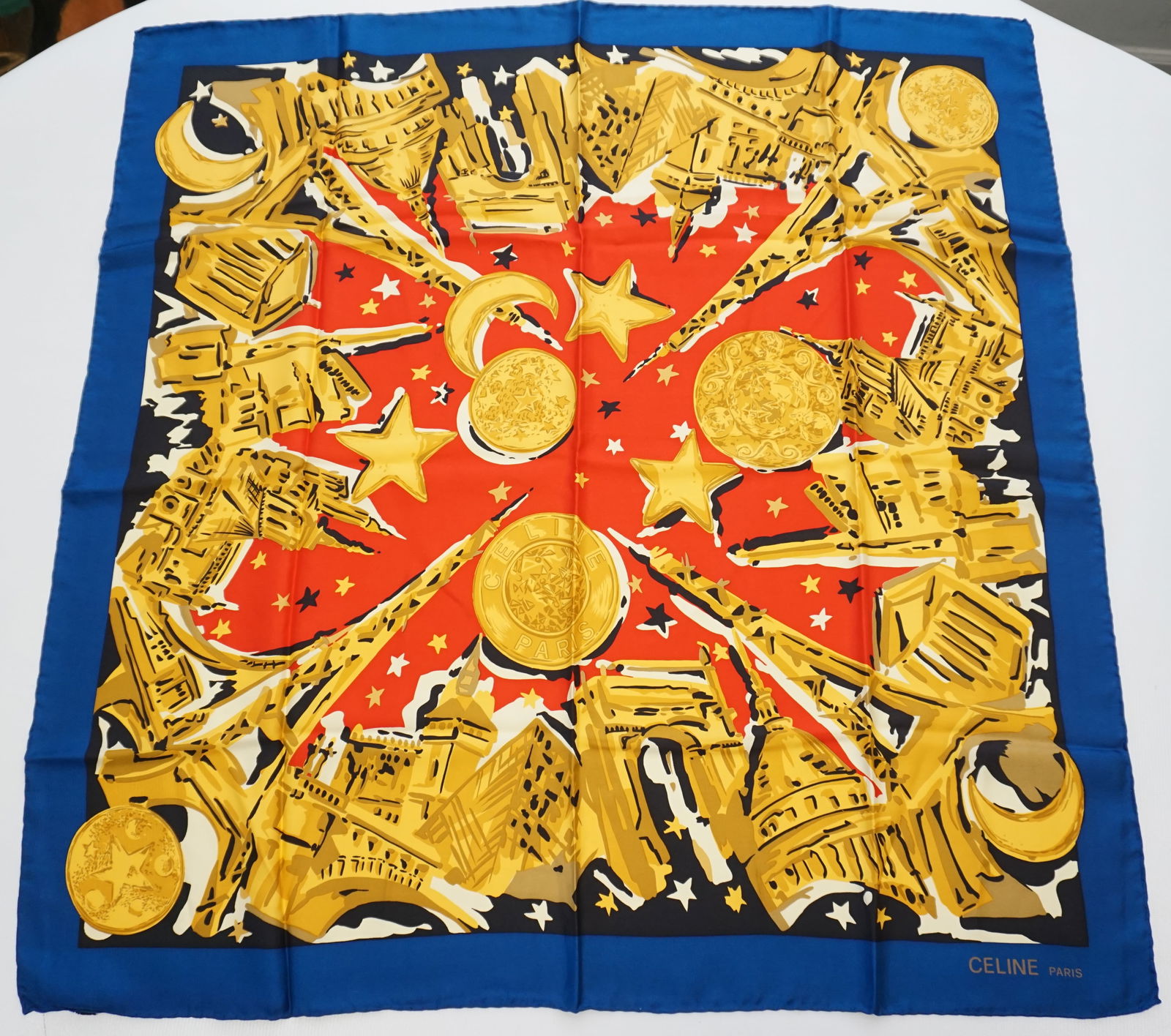 CELINE PARIS SILK SCARF  (1 of 5)