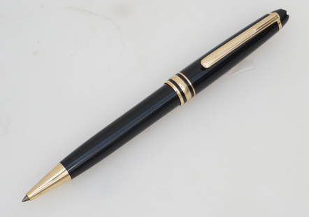 VINTAGE MONTBLANC MEISTERSTUCK ROLLERBALL PEN: Vintage Monteblanc Meisterstück Classique rollerball pen. Blue inkcartridge included.