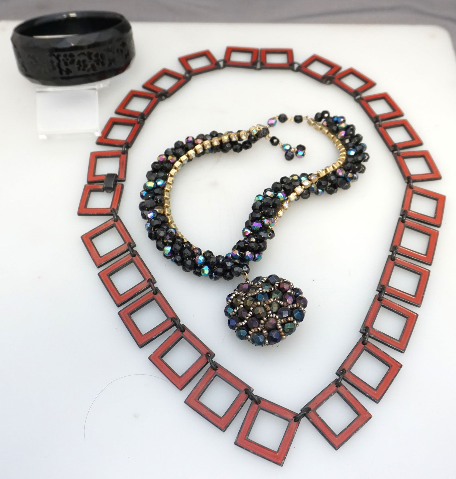 3PC VINTAGE COSTUME JEWELRY- TRIFARI+ (1 of 6)