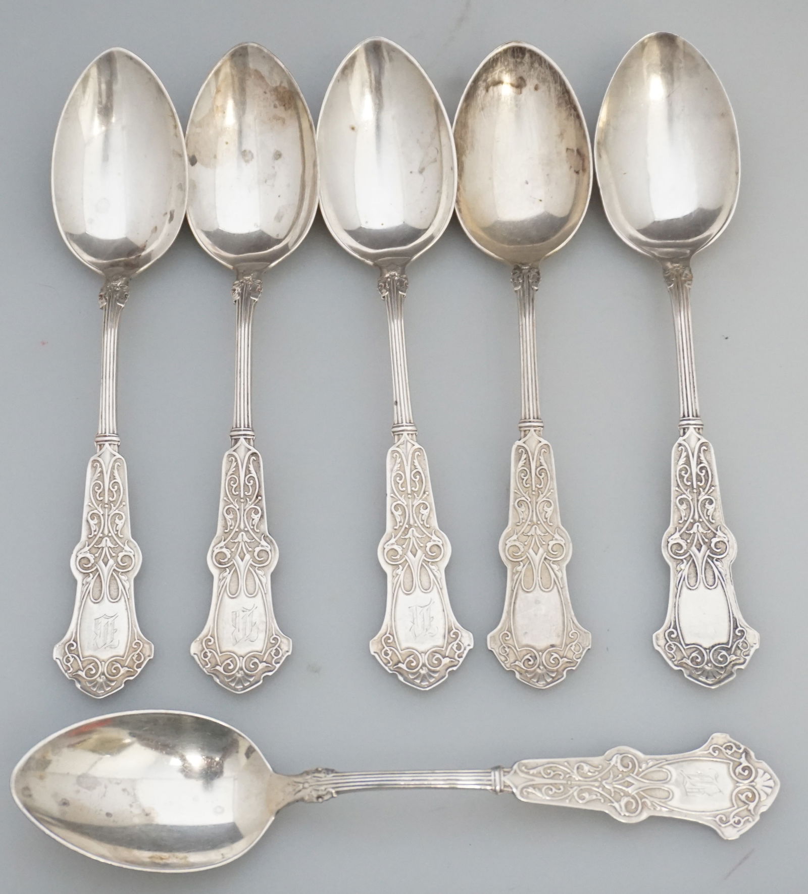 6 WHITING STERLING ALHAMBRA SPOONS (1 of 4)