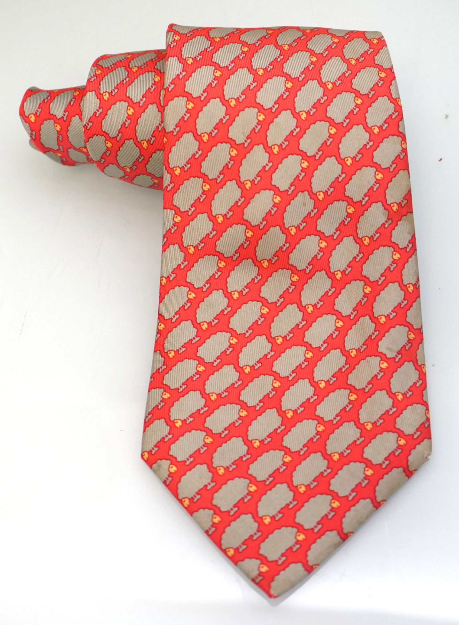 HERMES PARIS SILK GRAZING SHEEP TIE (1 of 10)