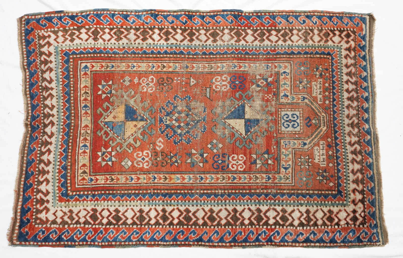 ANTIQUE HAND WOVEN CAUCASIAN RUG (1 of 6)
