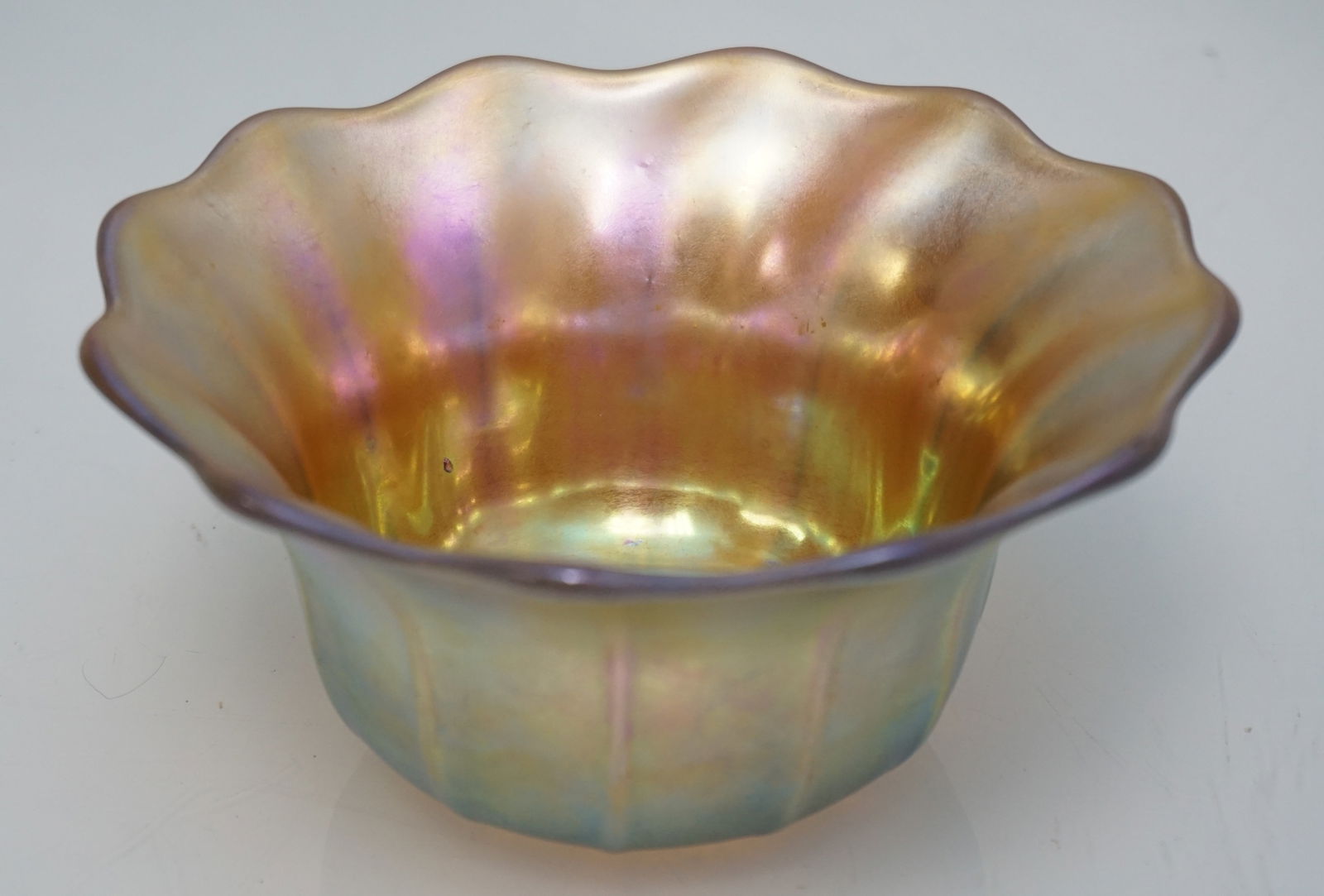 FREDERICK CARDER STEUBEN GOLD AURENE BOWL 204 (1 of 4)