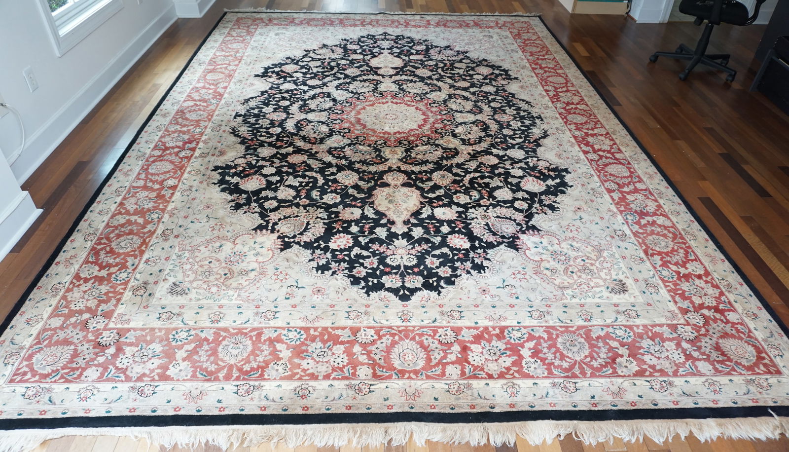 LARGE PERSIAN HAND WOVEN RUG- (PEYKAR, NY) (1 of 9)