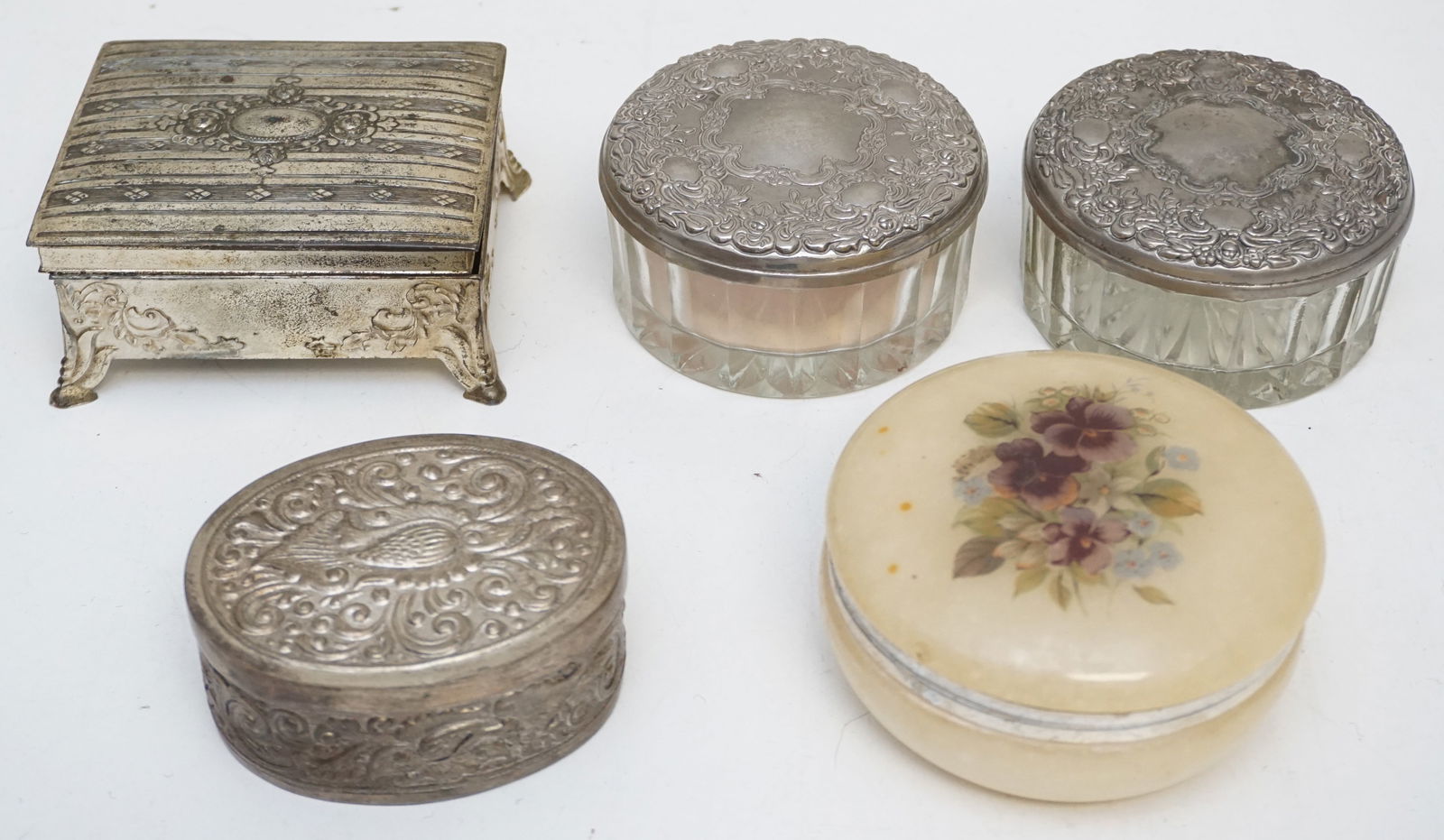 5PC VINTAGE DRESSER BOXES (1 of 3)