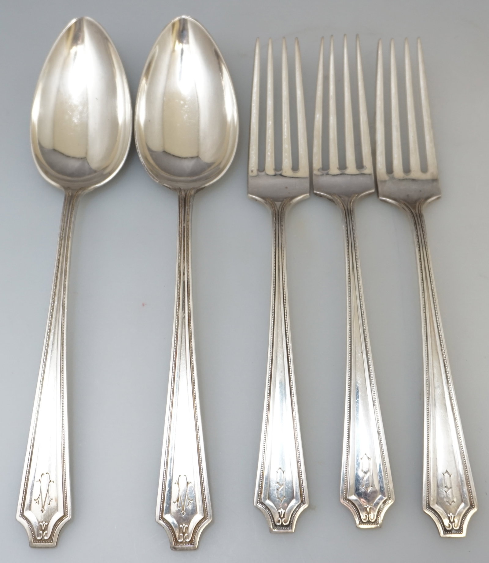 5 PC GORHAM STERLING KING ALBERT (1 of 3)