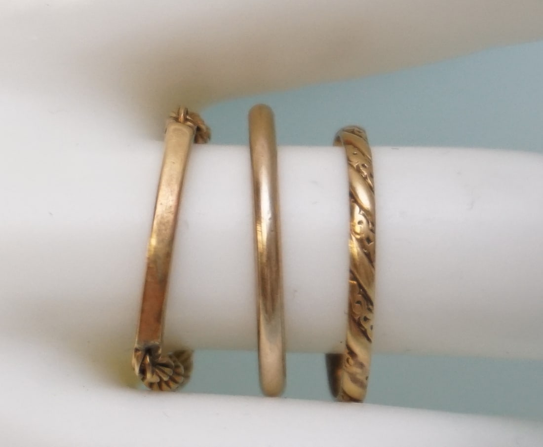 3PC 14KT GOLD RINGS (1 of 2)