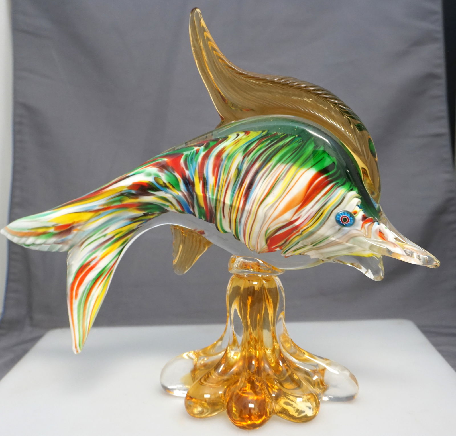 MURANO GLASS SWORDFISH SCULPTURE (1 of 9)