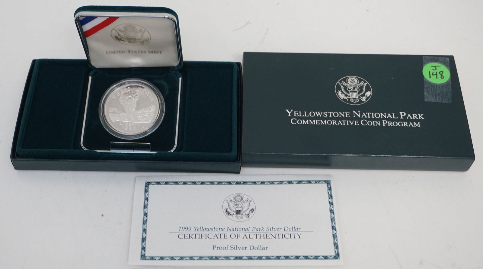 1999-P YELLOWSTONE PROOF SILVER DOLLAR (1 of 3)