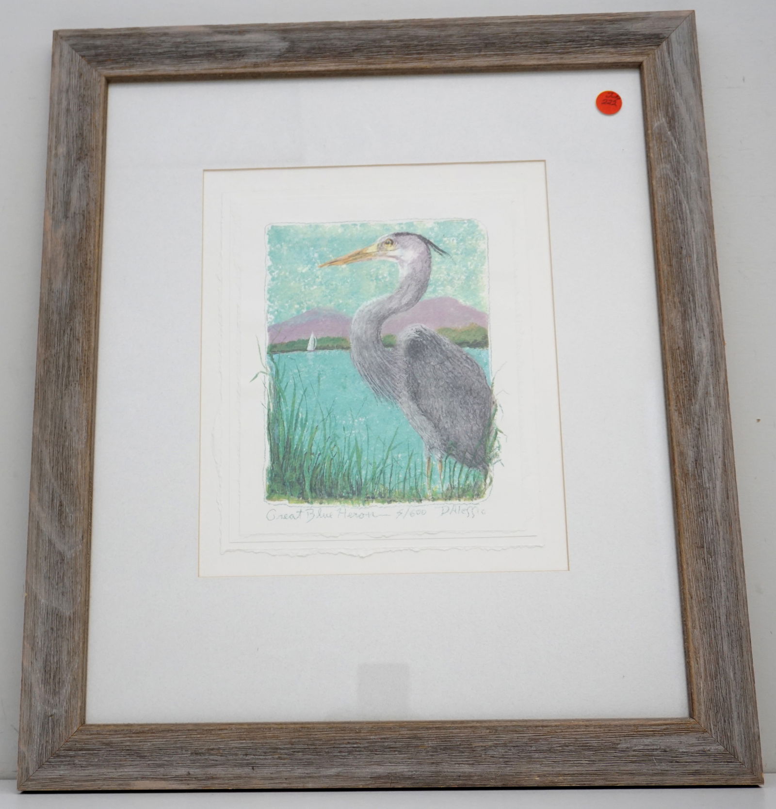 RUSSELL D' ALESSIO GREAT BLUE HERON LITHO (1 of 4)