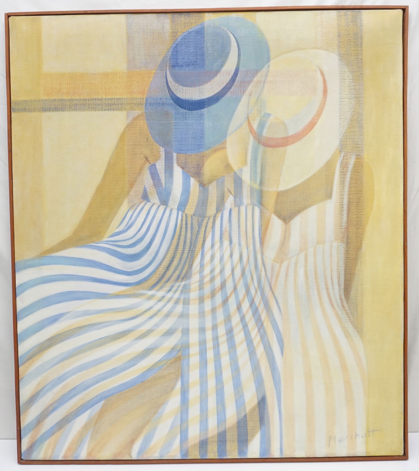 LARGE ORIGINAL ABSTRACT OIL ON CANVAS BY MARIHATT (1 of 7)