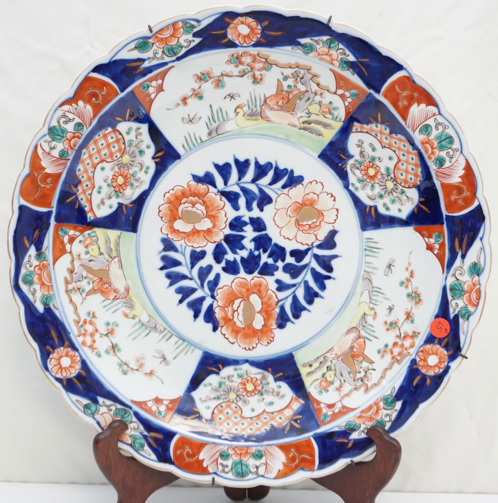 19TH C. LARGE JAPANESE IMARI CHARGER (1 of 8)