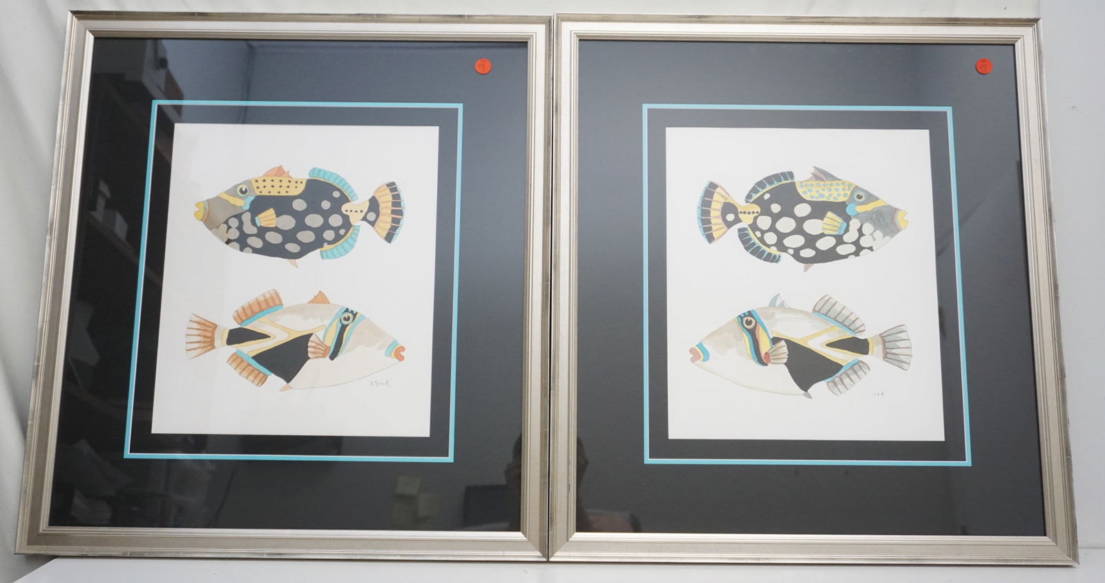 PAIR OF FISH PRINTS IN MATCH ING FRAMES (1 of 8)