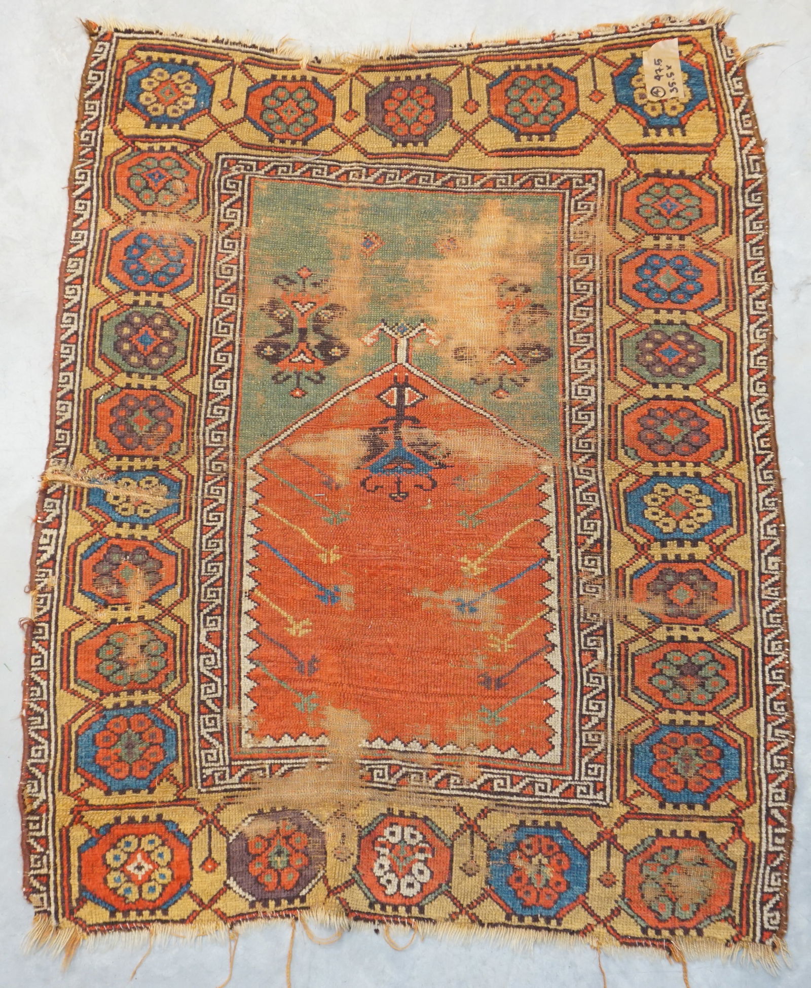 CULTURALLY RICH ANATOLIAN PRAYER RUG WITH VIVID COLORS (1 of 3)