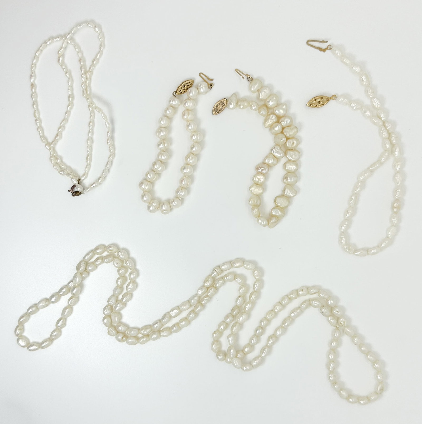 BAROQUE PEARL BRACELETS & NECKLACE SET, FRESHWATER (1 of 2)