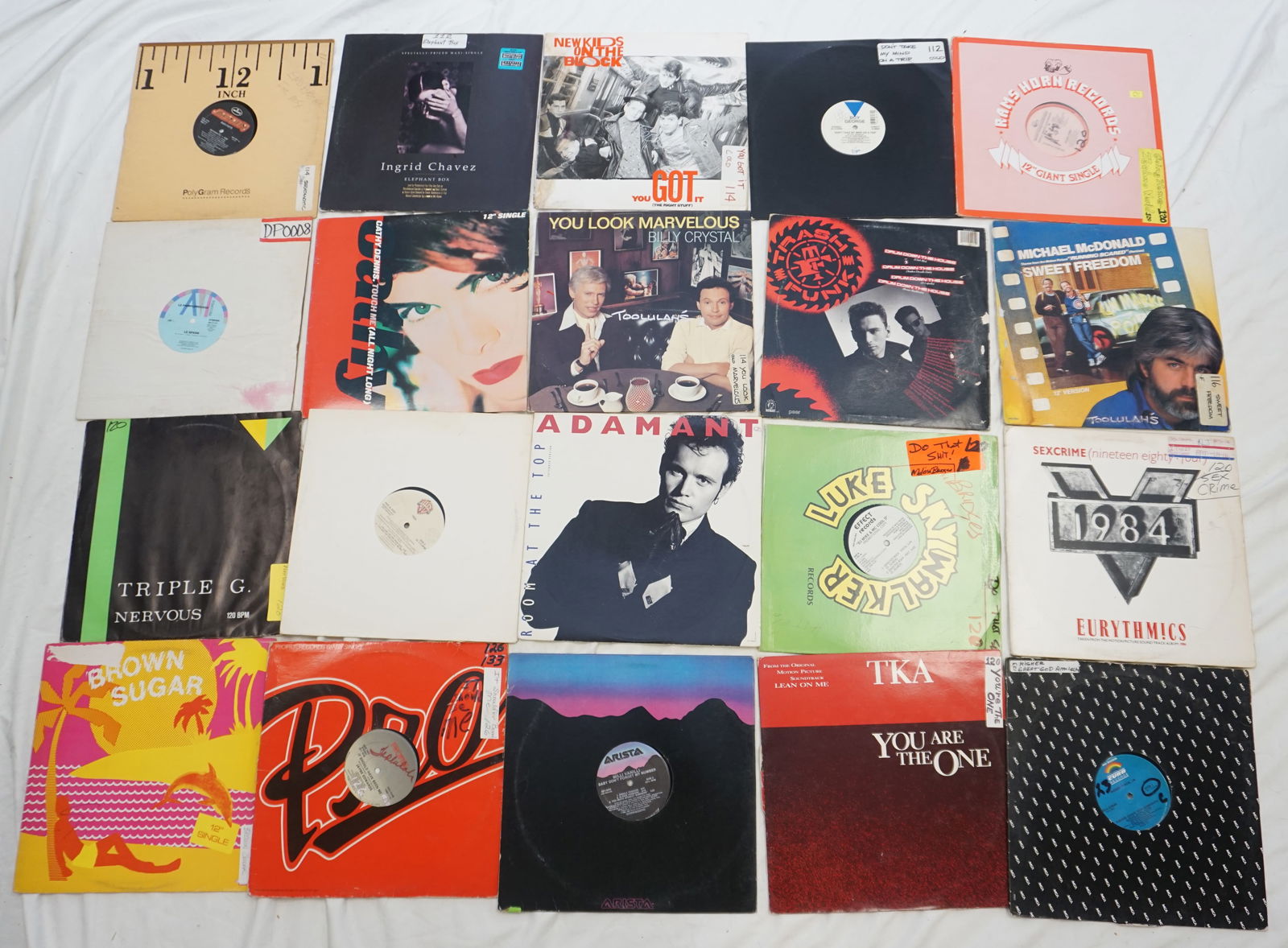 COLLECTION VINTAGE RECORDS: This set contains a mix of well-known and eclectic albums. Included are Ingrid Chavez's "May 19, 1992" and New Kids on the Block's "You Got It (The Right Stuff)," adding variety with their unique styl