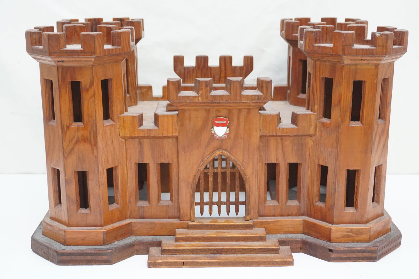 HAND CARVED WOOD FORTRESS (1 of 7)