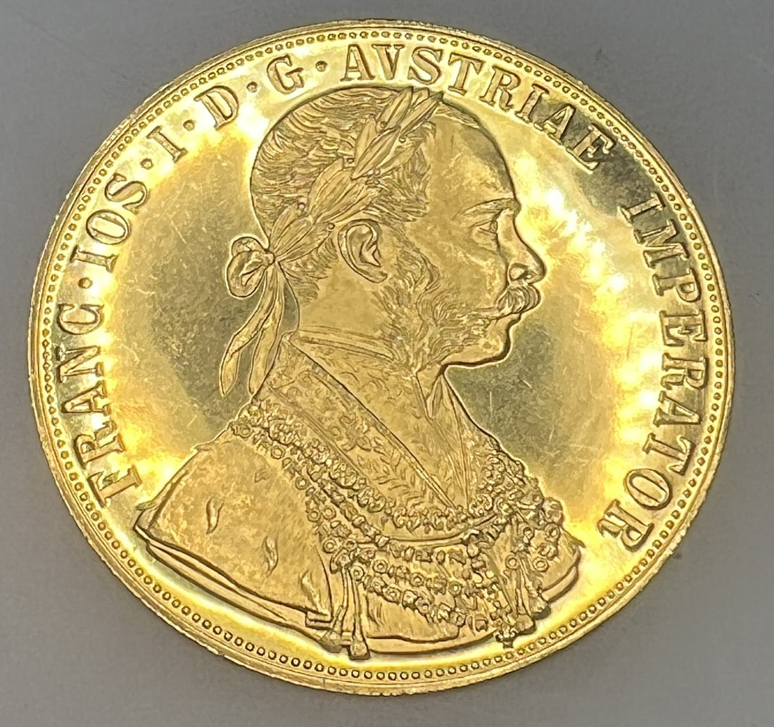 1915 AUSTRIAN GOLD 4 DUCAT GOLD COIN (1 of 2)