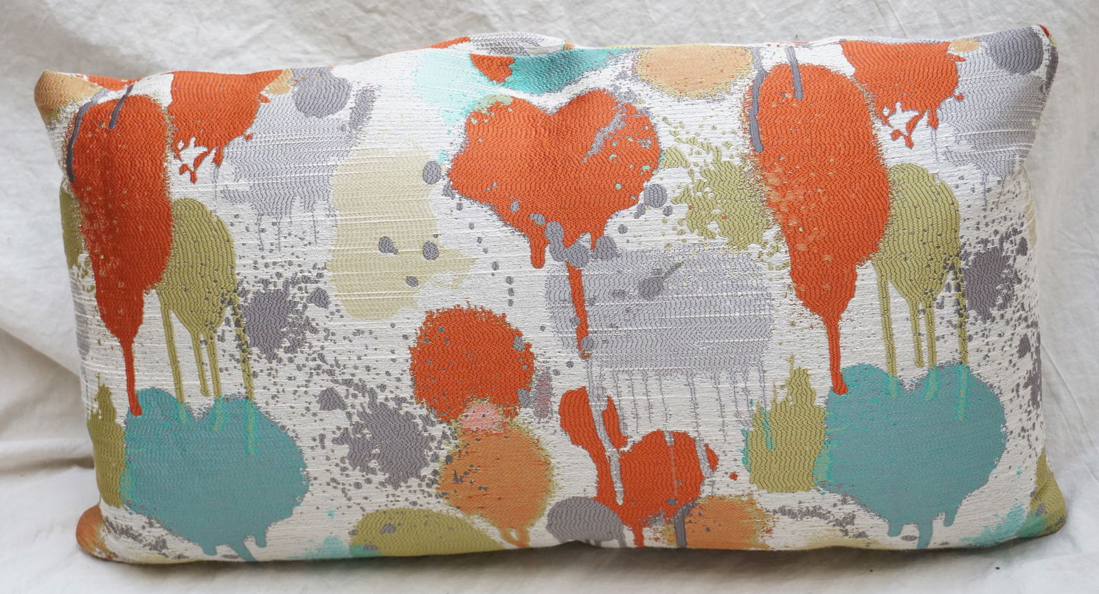 COLORFUL RECTANGULAR DOWN THROW PILLOW - 2