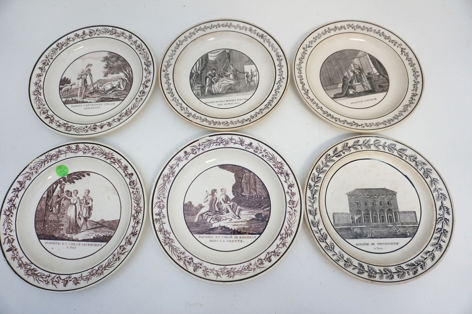 6PC ANTIQUE ENGLISH TRANSFERWARE BOWLS (1 of 9)