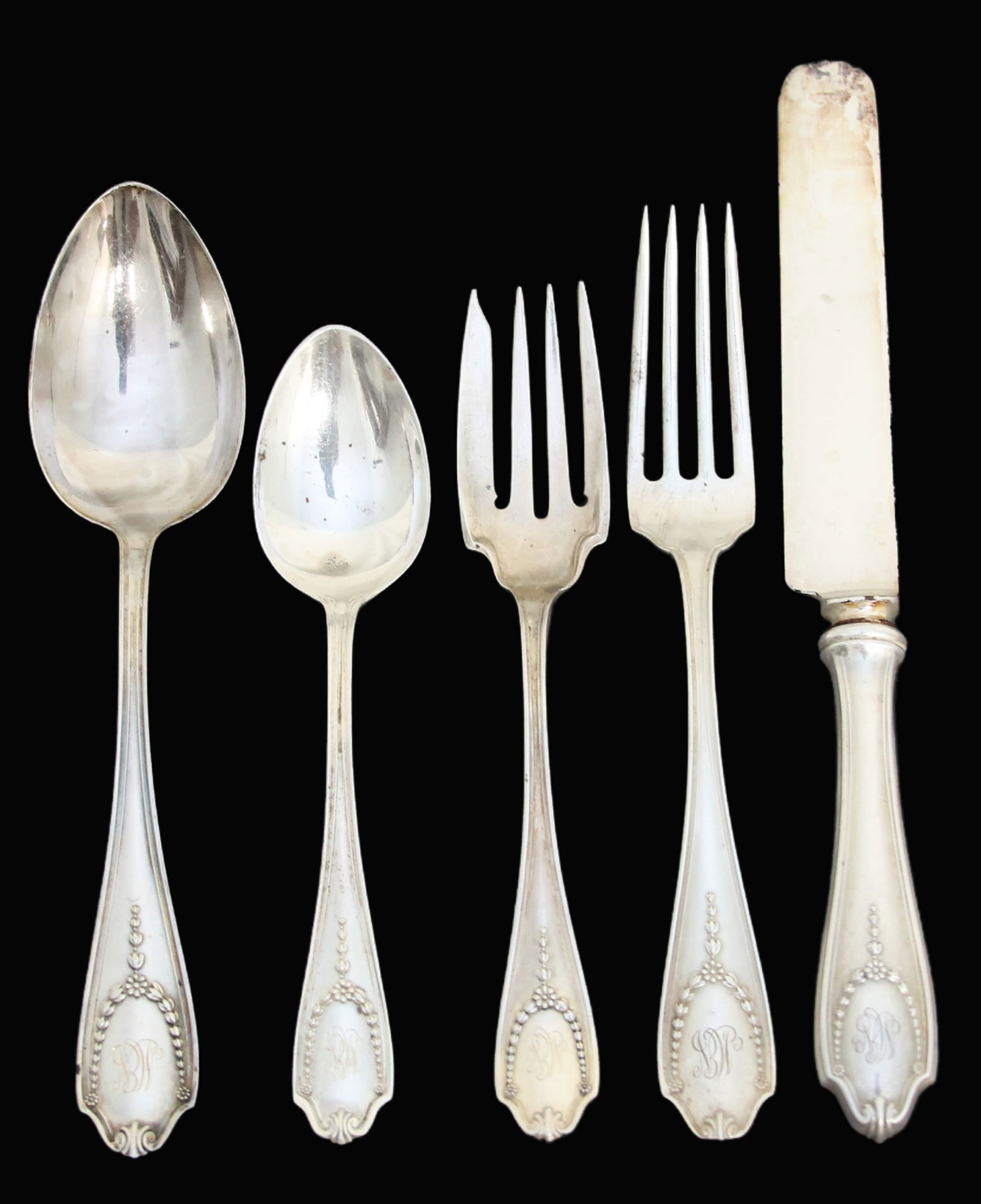 20PC WHITING PAT. 1910 - FIVE PIECE PLACE SETTINGS (1 of 5)