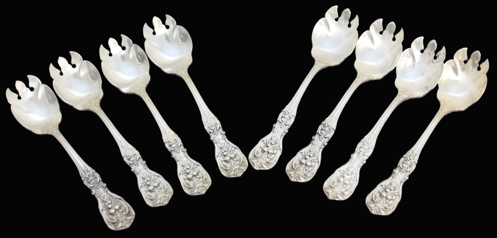 8PC Frances I BY GORHAM - ICE CREAM SPOONS (1 of 4)