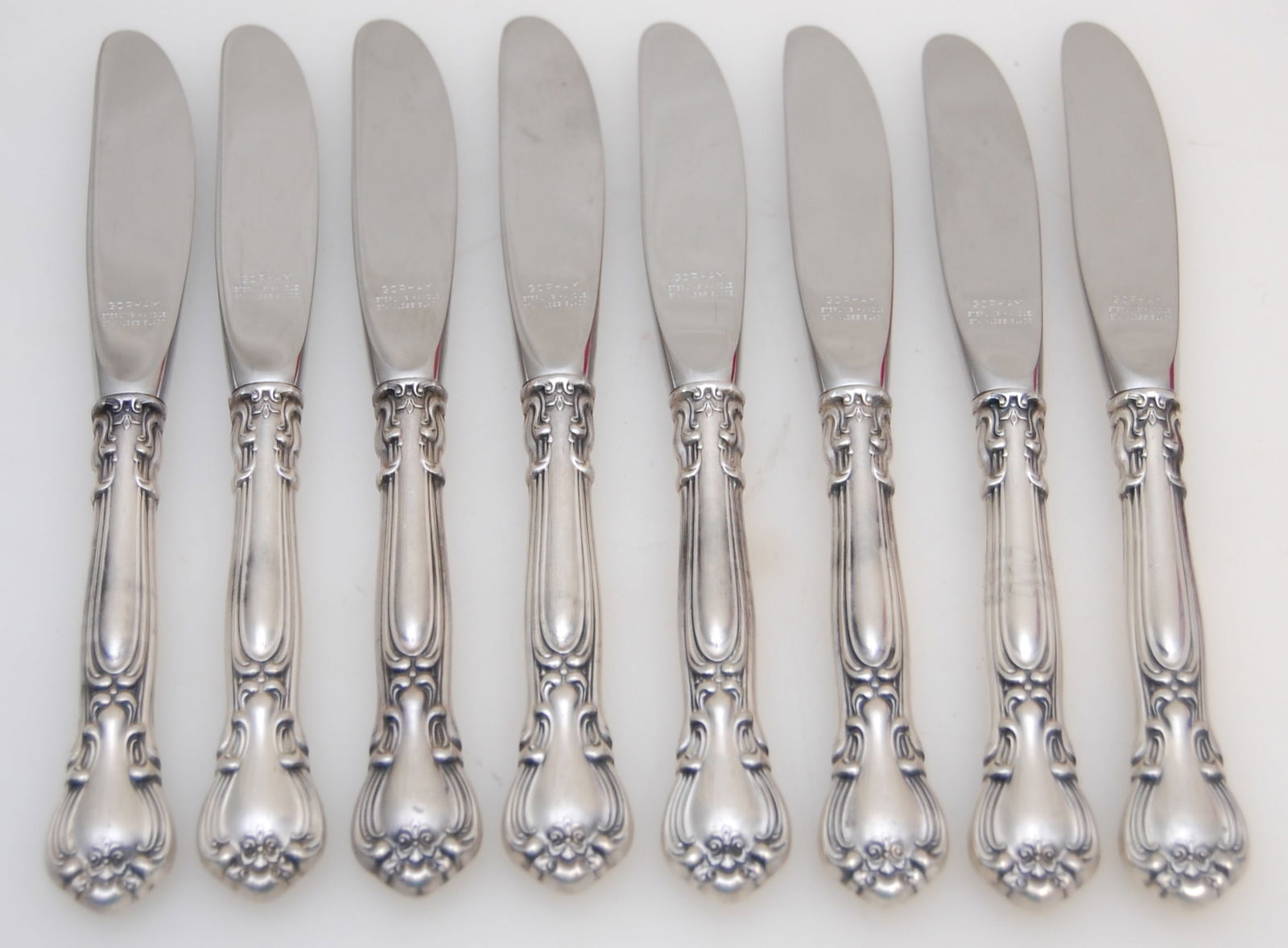 8PC GORHAM CHANTILLY STERLING BUTTER KNIVES (1 of 3)