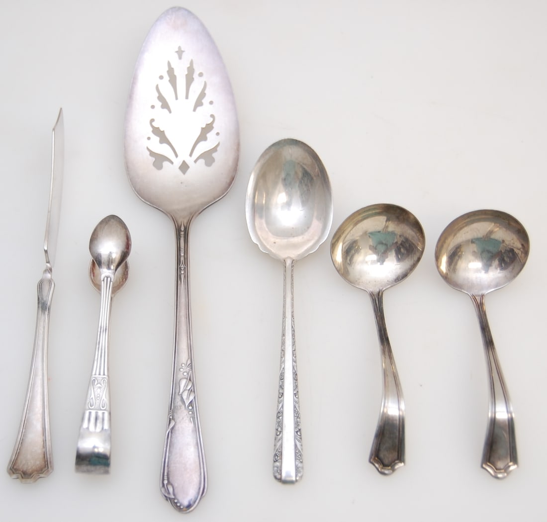 6PC SILVER & PLATE SERVING PIECES (1 of 5)